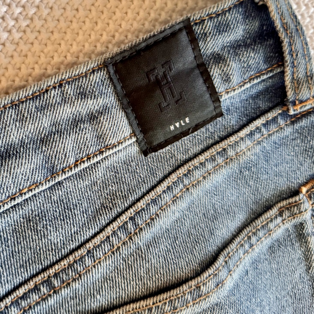 HALE by AG Piper Sculpted High Rise Embroidered Raw Hem Skinny Jeans Boho Style! - Picture 9 of 16